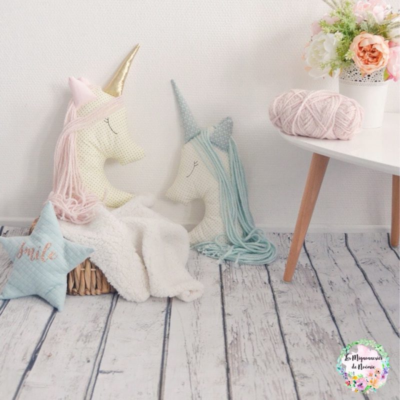 Création personnalisée motif Licorne, Les Mignonneries de Noémie