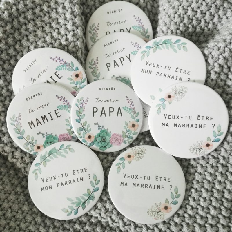 Badge Annonce Grossesse 4 badge annonce grossesse