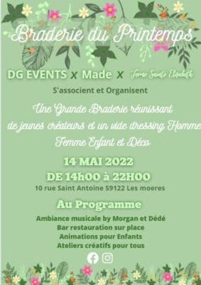 Affiche du Marché de Printemps des créateurs à la Ferme Sainte Elisabeth