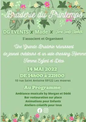 Affiche du Marché de Printemps des créateurs à la Ferme Sainte Elisabeth
