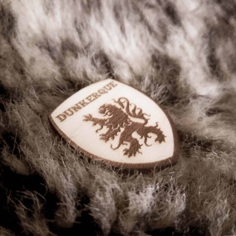 Pin's en bois Lion des Flandres 2 Pin's en bois