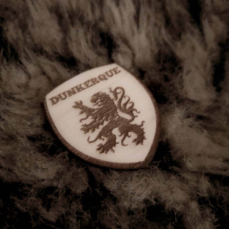 Pin's en bois Lion des Flandres 3 Pin's en bois