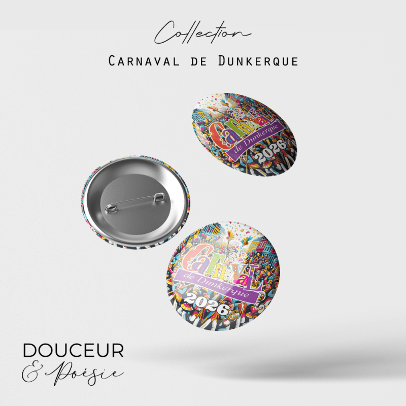 Badge Carnaval Dunkerque 2026 2 badge carnaval dunkerque 2026