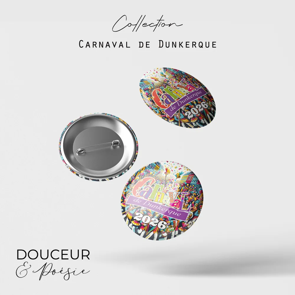 Badge Carnaval Dunkerque 2026 2 badge carnaval dunkerque 2026