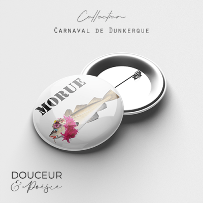 Badge Carnaval de Dunkerque Morue