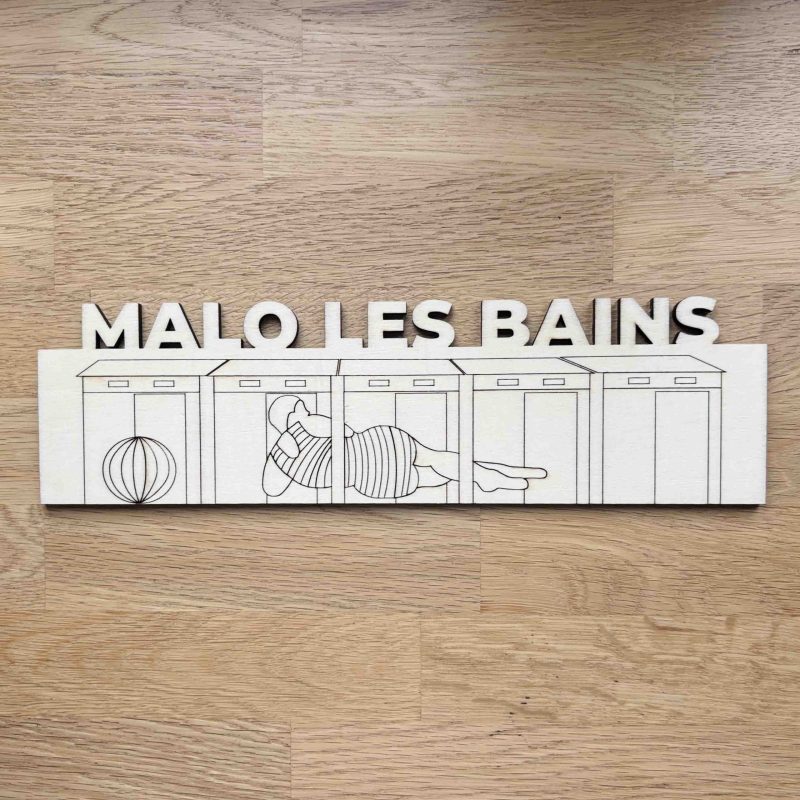 Décoration murale en bois Malo-Les-Bains 3 décoration murale en bois