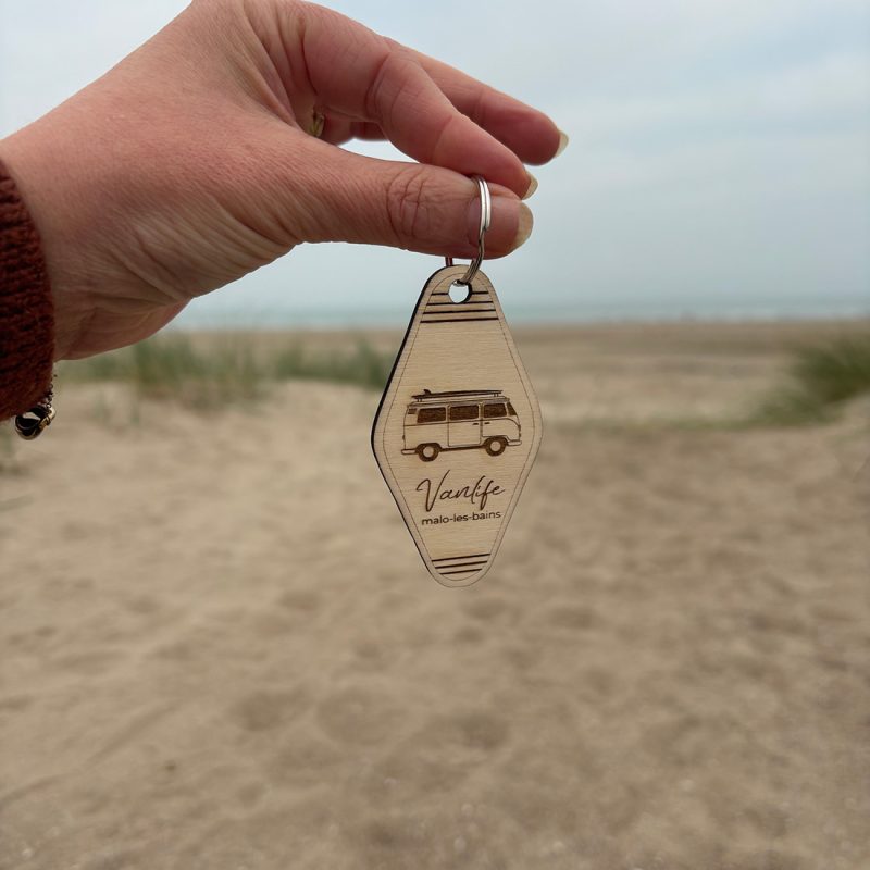 Porte-clés en bois Vanlife 3 porte-clés en bois