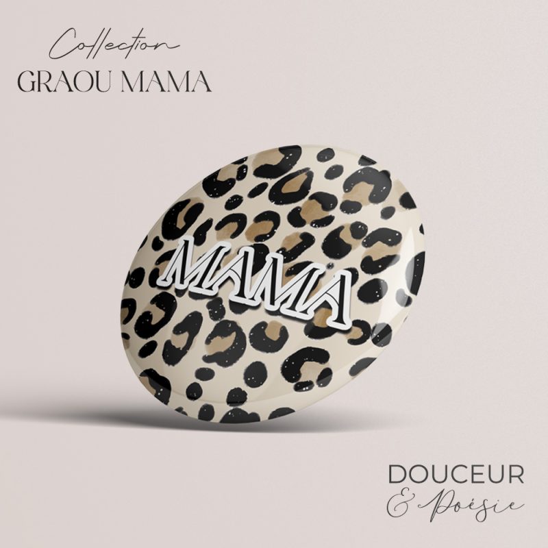 badge mama léopard