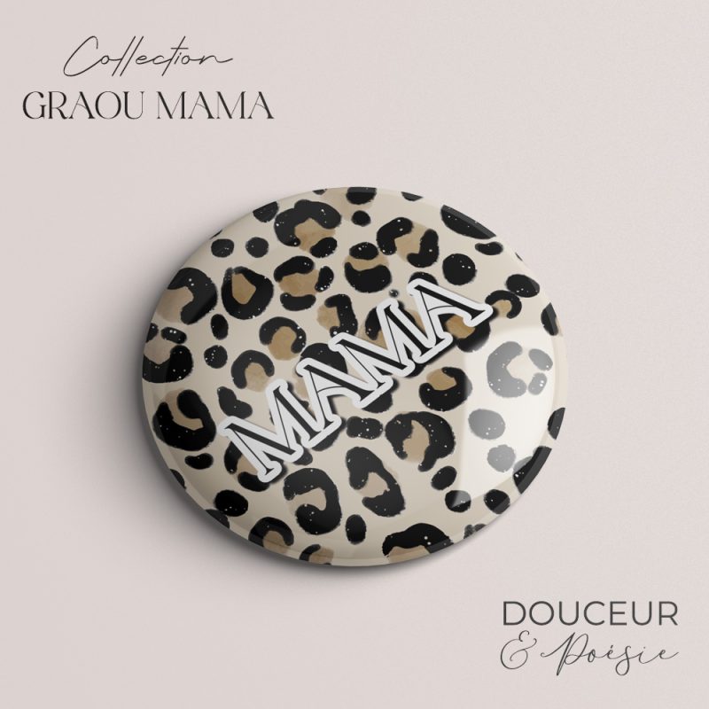 badge mama léopard
