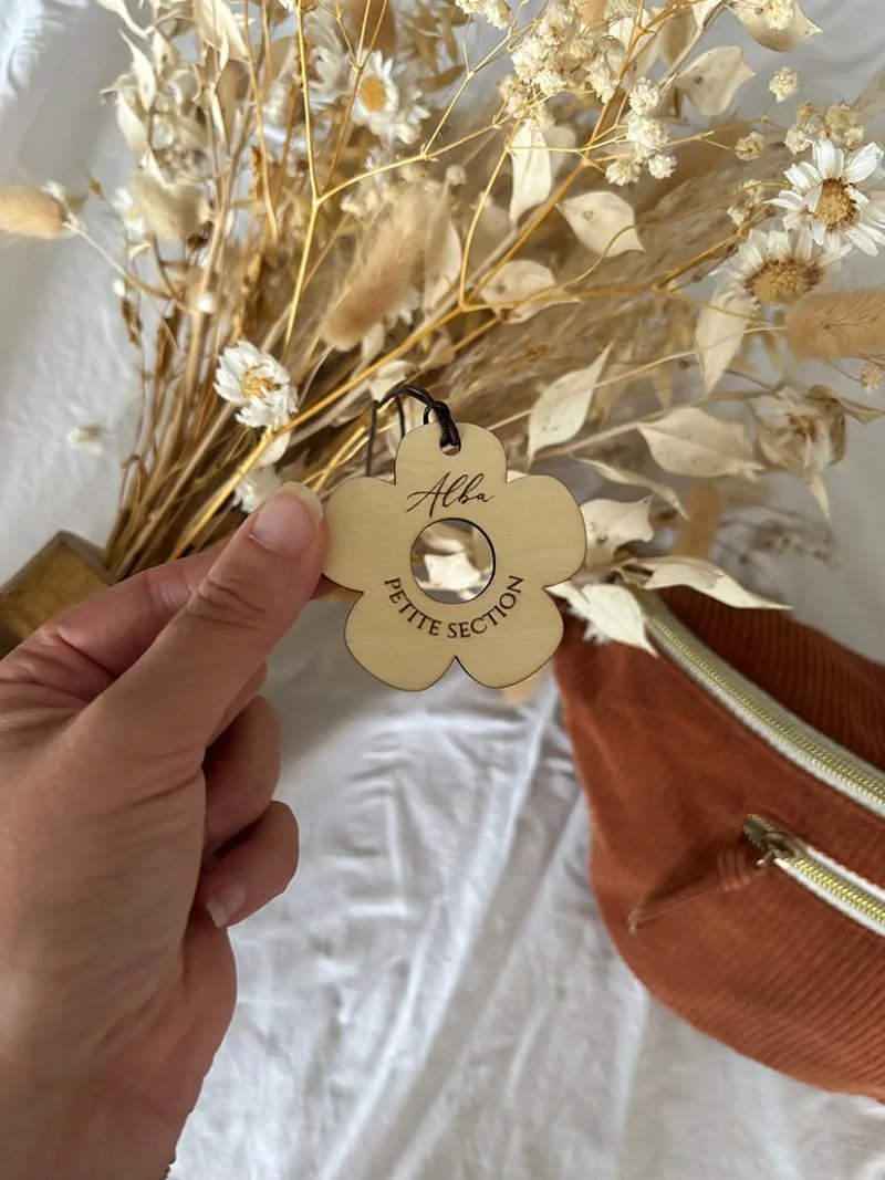 Étiquette de cartable –  Marguerite