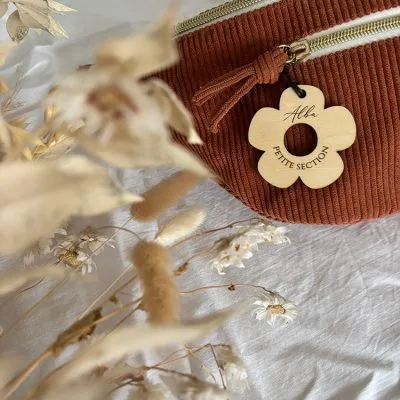 Étiquette de cartable –  Marguerite