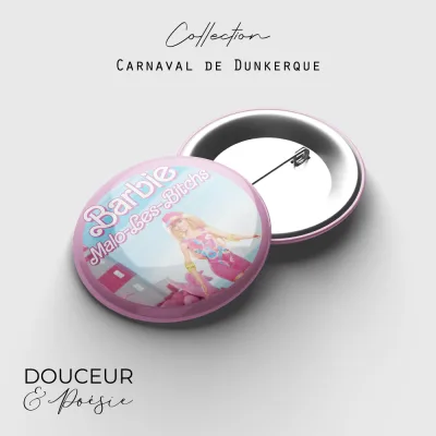 Badge Carnaval de Dunkerque – Barbie Malo Les Bitchs 7 badge carnaval