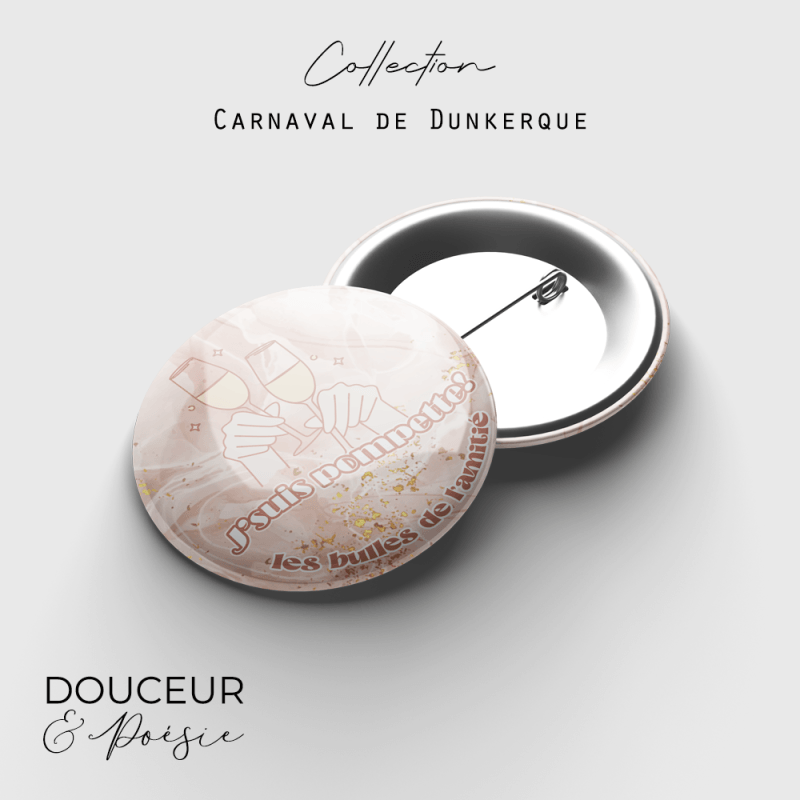 Badge Carnaval de Dunkerque – Pompette 3 badge carnaval