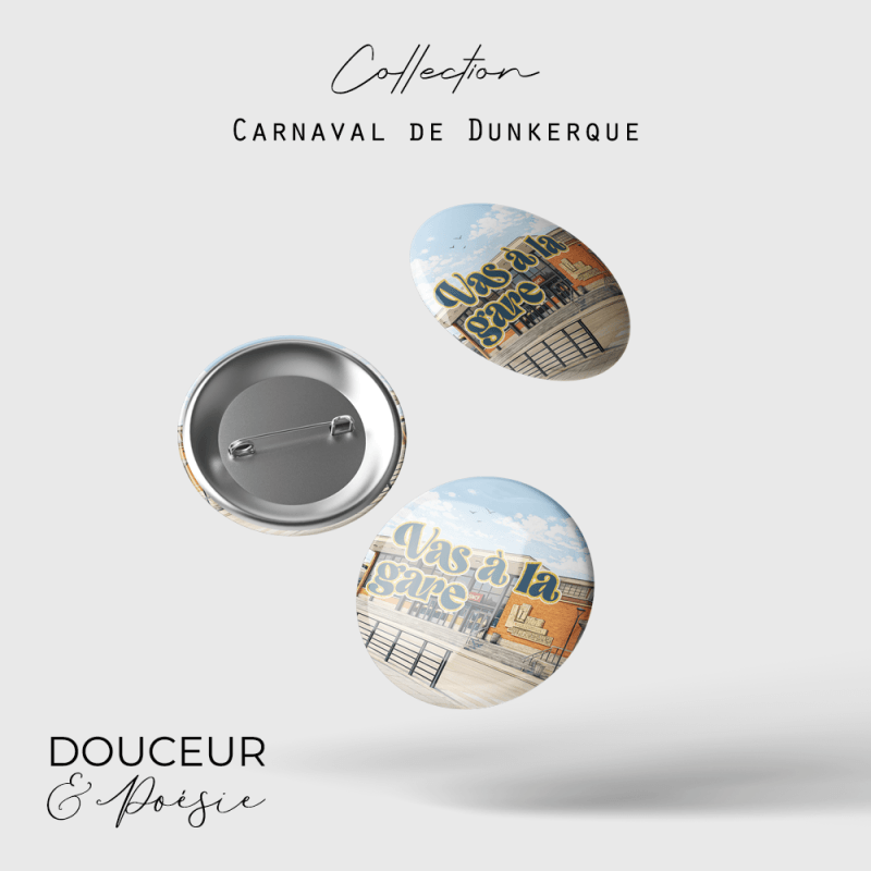 Badge Carnaval de Dunkerque – Gare 2 badge carnaval