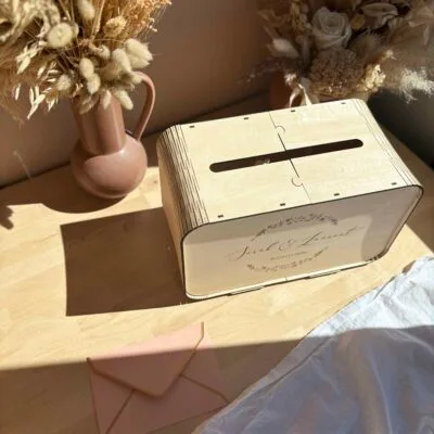urne de mariage en bois
