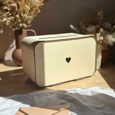 urne de mariage en bois