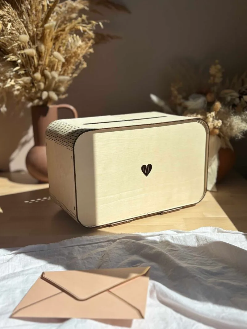 urne de mariage en bois