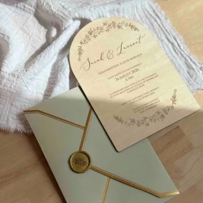 Faire-part mariage en bois collection poétique 9 faire-part mariage en bois