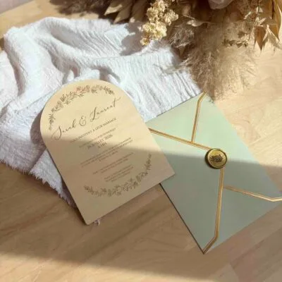 Faire-part mariage en bois collection poétique 8 faire-part mariage en bois