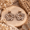 Boucles d’oreilles fleur léopard